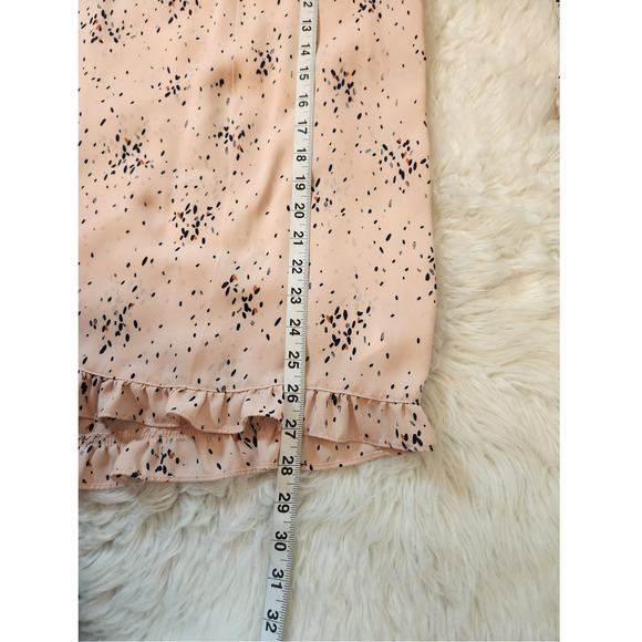 a.n.a A New Approach‎ Women's Pink Printed Long Sleeve V-Neck Blouse Size Medium - Picture 6 of 6